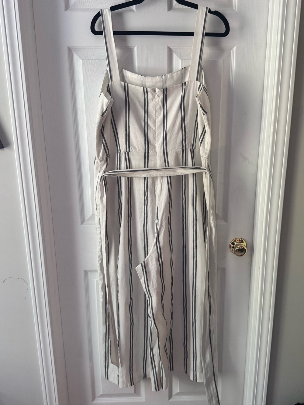 GAP Striped Linen Blend Jumpsuit Size 16